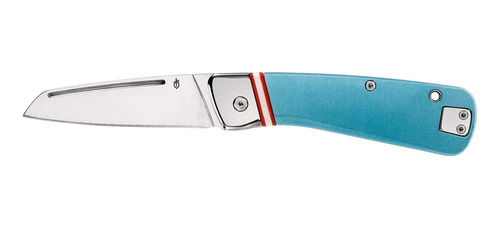 Cuchillo De Bolsillo Plegable De Encaje Recto Color Azul