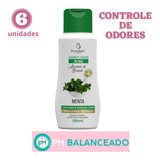 Kit 6 Sabonete Íntimo Menta 200ml Aromas Do Brasil