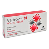 Montelukast 5 Mg Tabletas Masticables Caja 30 Tabletas Maver