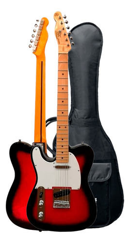 Guitarra Telecaster Sx Ftl-50 Para Zurdos Con Funda