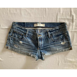 Abercrombie. Divino Short Jean Mujer. Talle 28