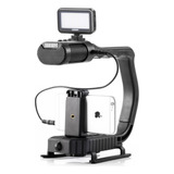 Estabilizador De Mano Y Monopatín Led De Video Para Dji Osmo