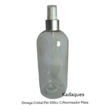 Envases Omega Cristal 500c C /atomizador 24  Enfun Plata 10u
