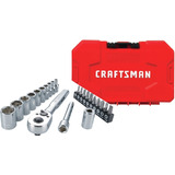 Craftsman Juego Matraca Y Dados 24 Pzas De 1/4  Nano Métrico