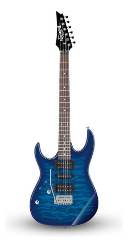 Guitarra Ibanez Grx70qa Lh Tbb Canhota Azul