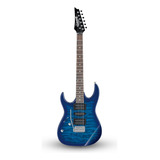 Guitarra Ibanez Grx70qa Lh Tbb Canhota Azul