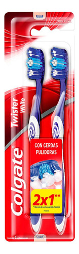 Cepillo De Dientes Colgate Twister White Suave Pack X 2 Unidades