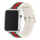 Pulseira Couro Nylon Para Apple Watch 49mm 45mm 44mm 42mm Br