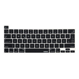 Funda Para Teclado De Macbook Pro 16  De Silicona | Negro