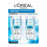 2 Desmaquillantes L'oréal Bifásico Para Ojos Y Labios 200 Ml