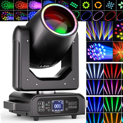 Faro Led Automático 200w Luz Dj Con 18 Prisma Giratorio Haz | Envío gratis
