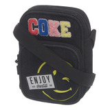 Bandolera Coca Cola Original Black Enjoy C/licencia Original