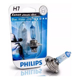 Lampara H7 Blue Vision Alemanas Philips 4000k 12972 X Unid