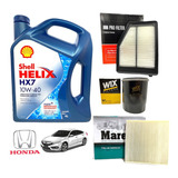 Kit Service Shell Helix Hx7 Y 3 Filtros Honda Civic 1.8 16v