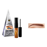 Delineador En Gel Para Cejas Henna Natural Semipermanente Hd Color 05. Café Medio/medium Brown