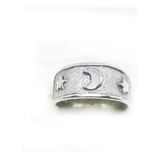 Anillo Luna Y Estrellas - Plata 925 - A023