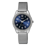 Reloj Q&q Q67a-003py De Acero Inoxidable Para Damas