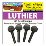 Violin 4/4 Set Clavijas Repuesto Original Luthier Reparación