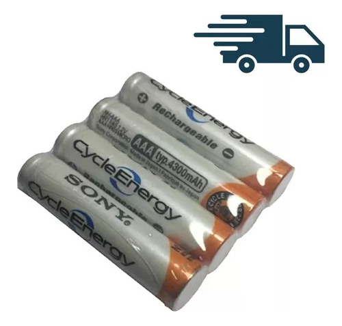 6 Pilha Sony Aaa Palito Recarregável 4300mah 1,2v Panasonic