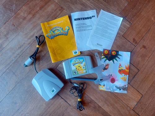N64 Juego Hey You Pikachu Nintendo Con Micrófono Y Manuales