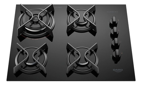 Cooktop À Gás 4 Bocas Dako Supreme