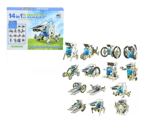 Kit Robot Solar 14 En 1 Robot Educativo