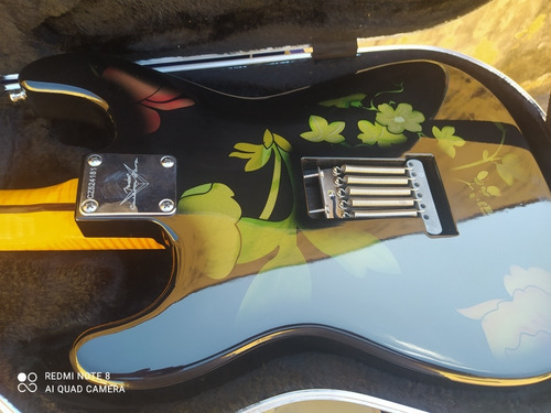 Guitarra Luthier Fender Topfender Floral Troco Por Amp Valvu