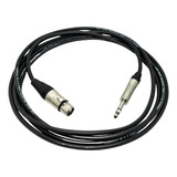 Cable Balanceado Xlr Hembra A Plug 6.3 De 1 Mt