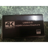 Capturadora Video 4k A 60hz Usb 3.0 En Aluminio 