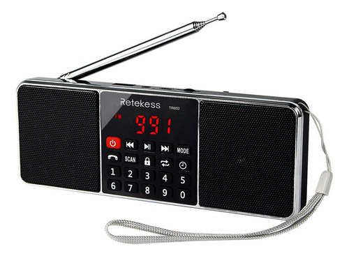 Radio Fm Am Bocina Bluetooth Portátil Estereo Retekess Tr602