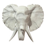 Cabeza De Elefante Decorativa De Resina Para Pared Escultura