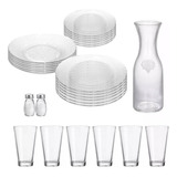 Set De Vajilla Completa Juego De Platos Combo Vasos Kuchen