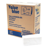 Toalla Interdoblada Value Blue 2000pz Caja 20x100