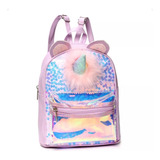 Mochila Infantil Nena Unicornio Brillante Lentejuelas Trendy