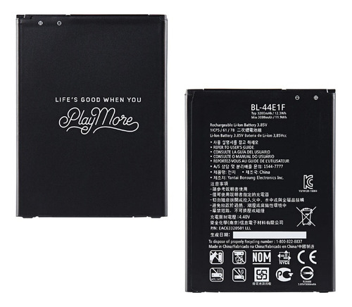 Bateria Bl-44e1f Para LG Stylus 3 / V20 Nueva 