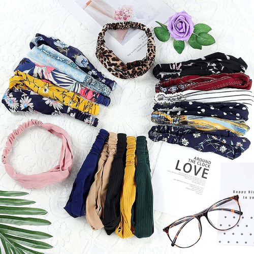 Meartchy 18 Pcs Boho Headbands For Women, Womens Bandeau Hea