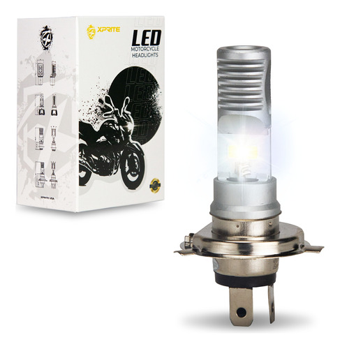 Foco De Luz Led Proyector H4 Moto Delantero Altas Y Bajas 