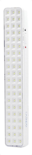 Luz De Emergencia 60 Leds Bateria Recargable Blanca 220v Color Blanco