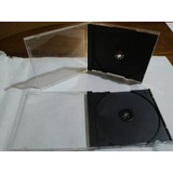 Cajas Para Cd  De Acrilico -tray Negro X  60 Unid.. Usadas