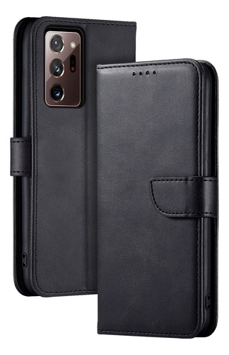 Carcasa Para Samsung Flipcover Premium Elegante Negro