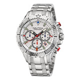 Nautica Mens Nst Chrono Pulsera De Acero Inoxidable Y Reloj 