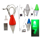 Boia Luminosa Kit Completo Pesca De Espada Noturna 5 Unidade