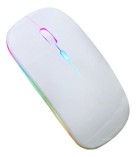 Mouse Sem Fio Rgb Recarregável Wireless Led Ergonômico