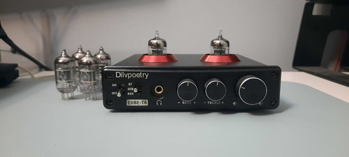 Dac Amplificador Audífonos Valvular Dilvpoetry Tube T-6 Bt