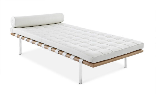 Day Bed-divan Barcelona-mies Van Der Rohe- Simil Cuero