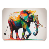 Mouse Pad Elefante Arte De Animales - 17cm X 21cm D15