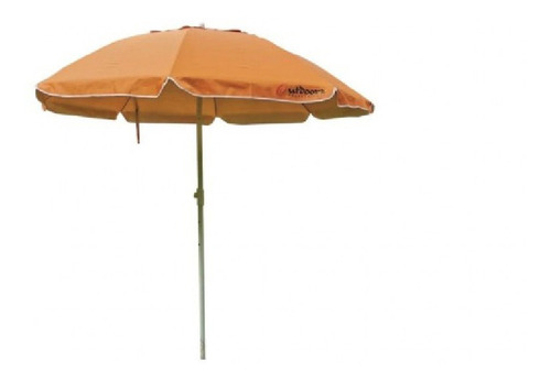 Sombrilla Sombrilla De Playa Con Deflector De Viento Outdoors Professional U2080 Reclinable  Color Naranja