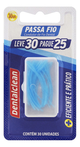 Passa-fio Dentalclean Leve 30 Pague 25 Unidades