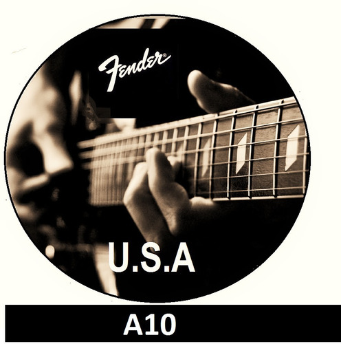 Fender U.s.a Guitarra  Escudo Neck Plate Etc Adesivo