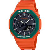 G-shock Ga2110sc-4a Skater Flavor Series Naranja/verde,